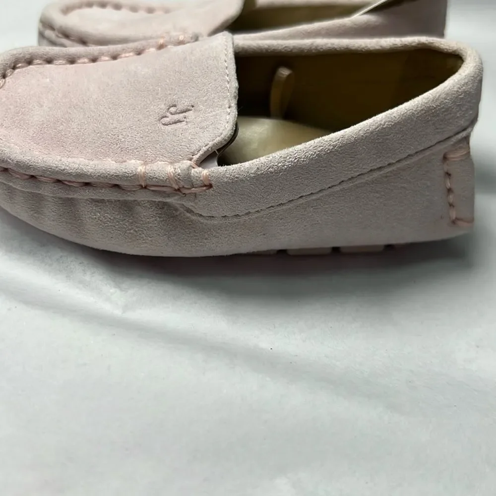 Janie and Jack 100049195 Boy Bunny Pink Suede Driving Shoe by Janie and Jack siz